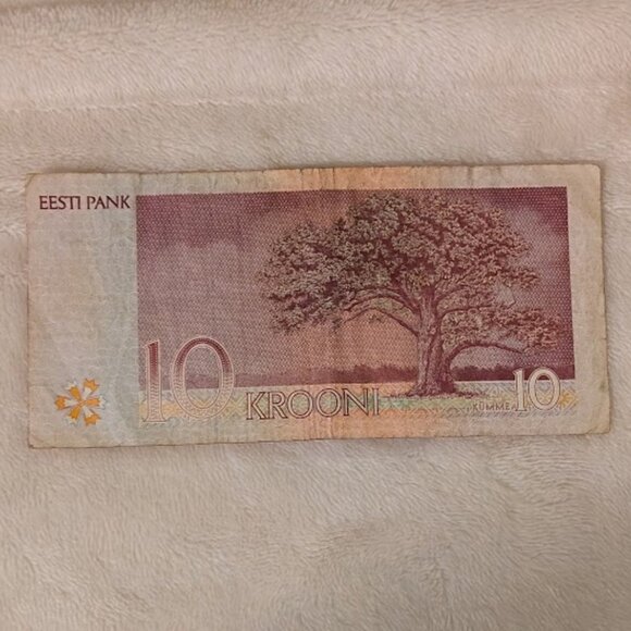 O2 1994 ESTONIAN 10 KROONI Banknote - Picture 2 of 2